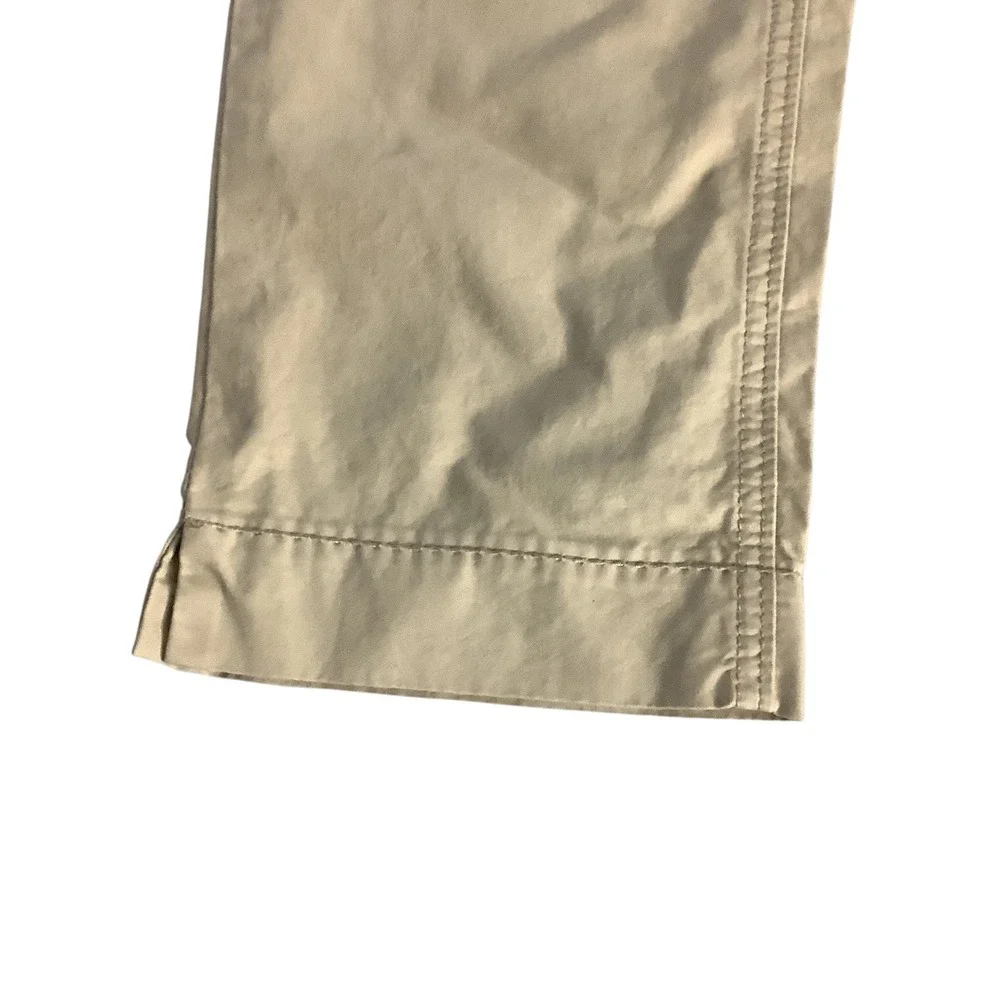 Old Navy Chino Pants Girls 10 Tan Khaki Belted School Uniform Casual Classic